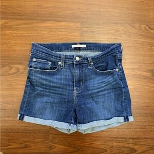 Levi’s Women’s Dark Blue Denim Shorts Size 30